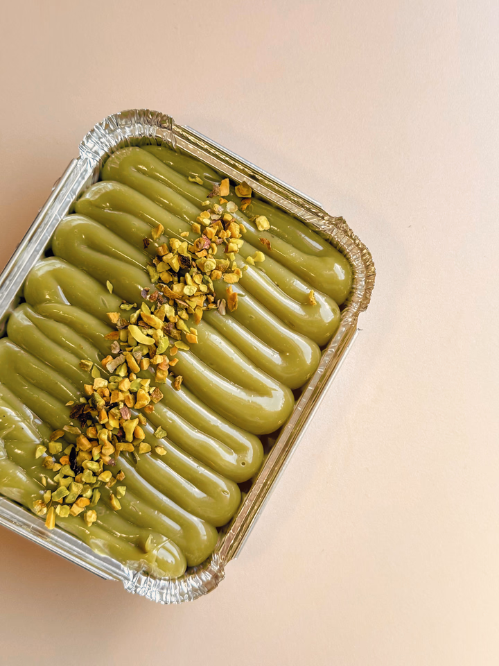 Bolo gelado de pistache